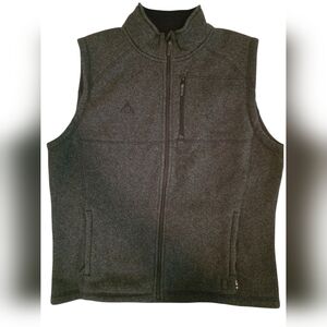Smartwool Echo Lake Full Zip Vest Men's XXL Dark Gray Wool Blend Hiking Outdoor